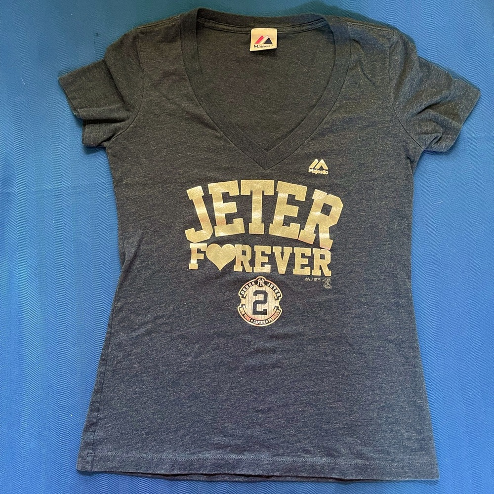 Majestic Navy Jeter Forever Tee